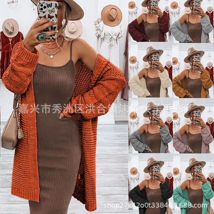 European American Knitwear Women Cardigan Long Sweater - Image 9