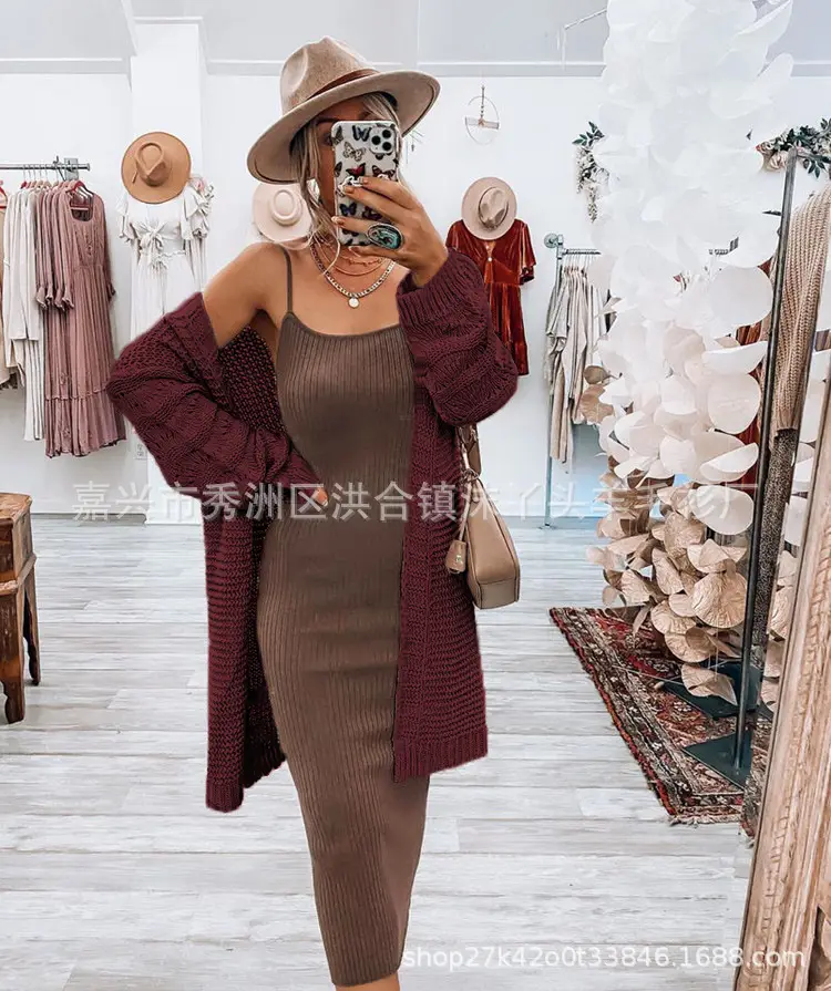 European American Knitwear Women Cardigan Long Sweater - Image 5