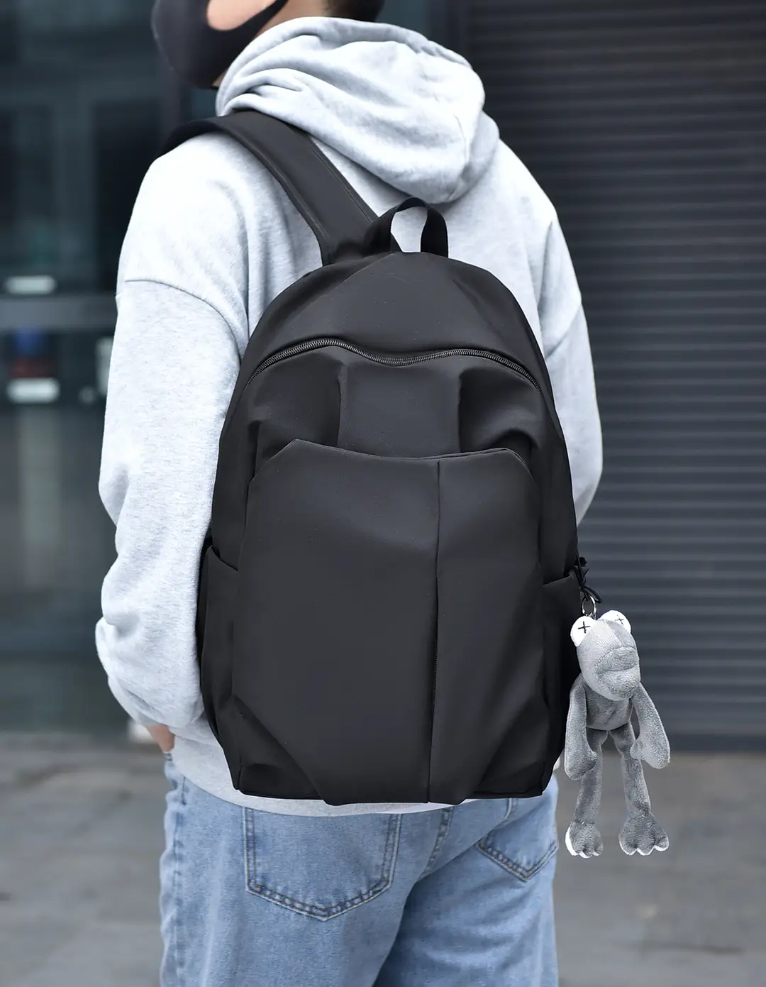 New backpack men and women with ins tide cool casual simple large capacity junior high school Senior high school bag a generation of hair — feature 22