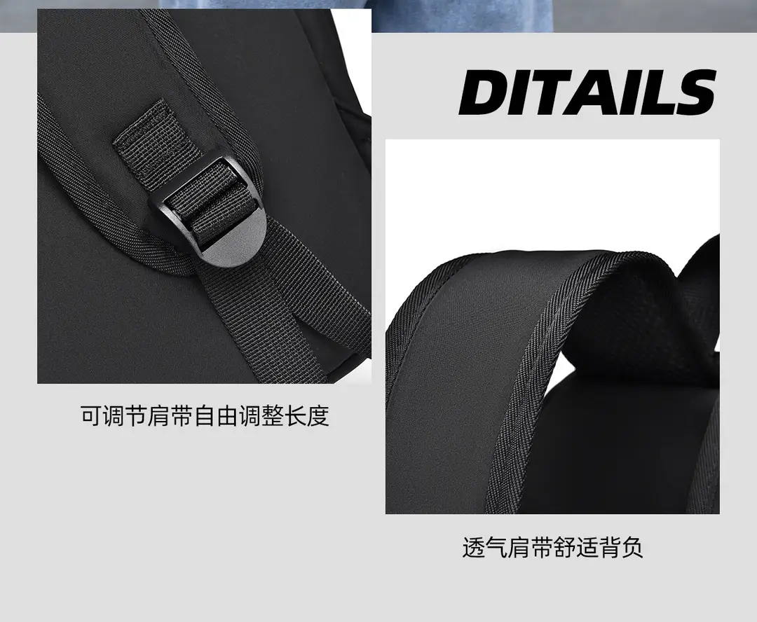 New backpack men and women with ins tide cool casual simple large capacity junior high school Senior high school bag a generation of hair — feature 23