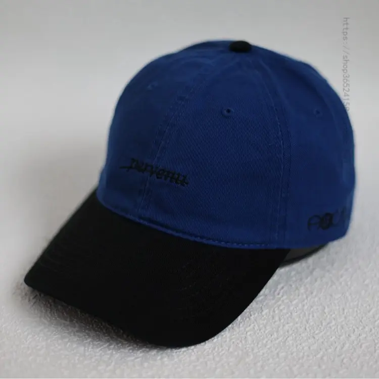 Japanese Style Men's Turquoise Cap with Blue Back
