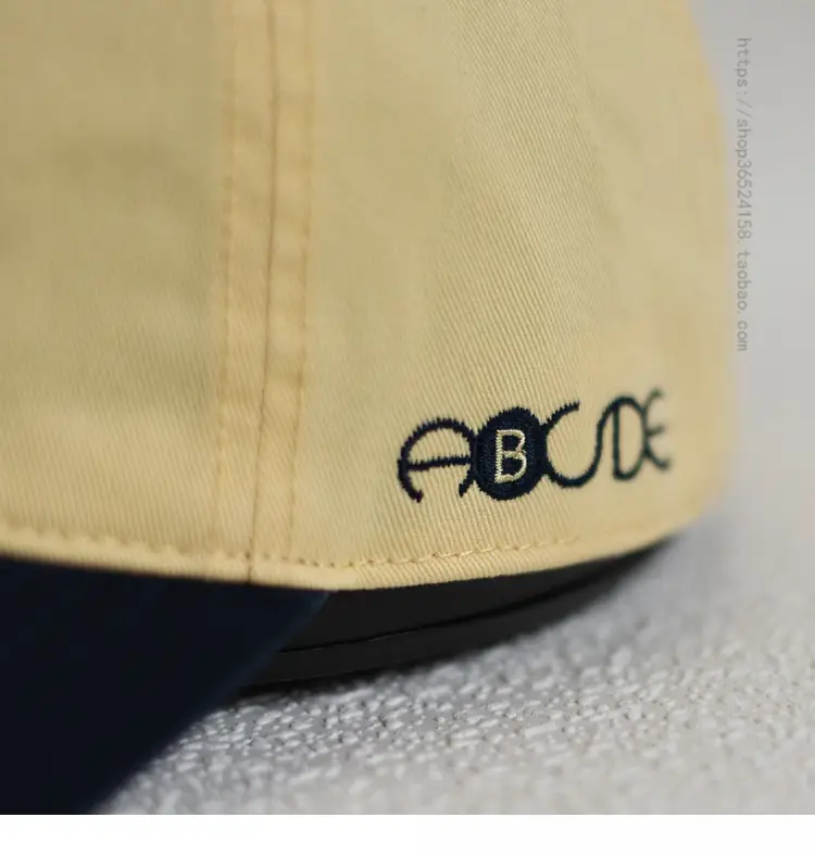 Japanese Style Men's Turquoise Cap with Blue Back — feature 6