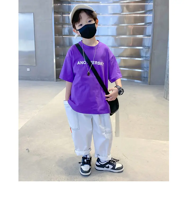 Children's Black T-Shirt Anothersky Cool Summer Wear — feature 13