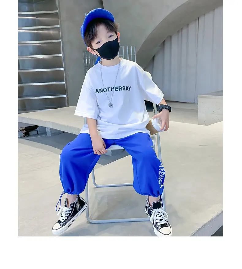 Children's Black T-Shirt Anothersky Cool Summer Wear — feature 24