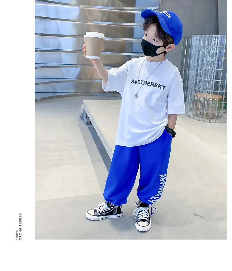 Children's Black T-Shirt Anothersky Cool Summer Wear — feature 25