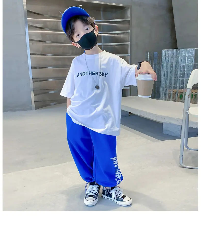 Children's Black T-Shirt Anothersky Cool Summer Wear — feature 26