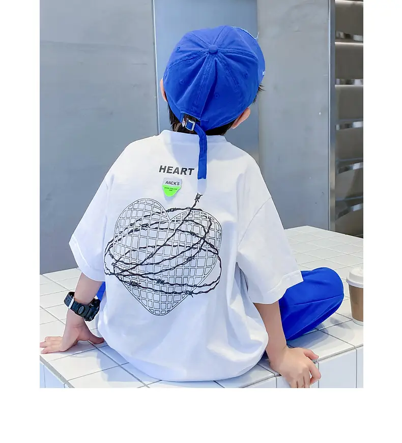 Children's Black T-Shirt Anothersky Cool Summer Wear — feature 27