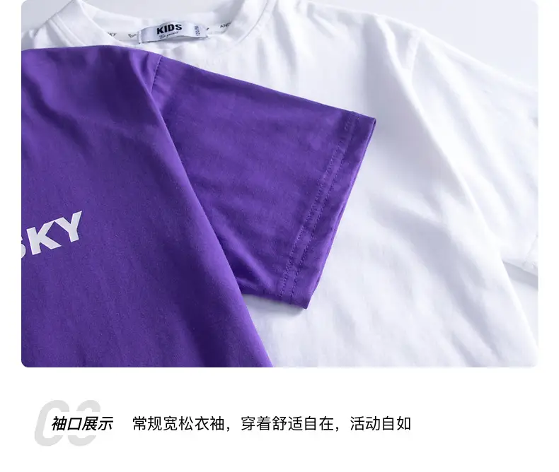 Children's Black T-Shirt Anothersky Cool Summer Wear — feature 6