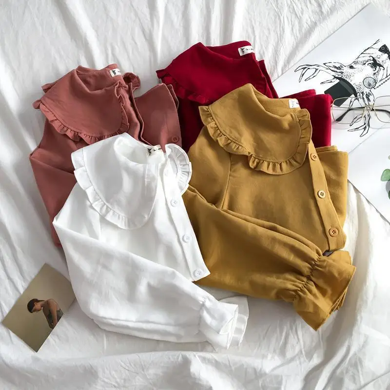 New Autumn Collar White Salt Shirt Women's Long Sleeve - Image 6
