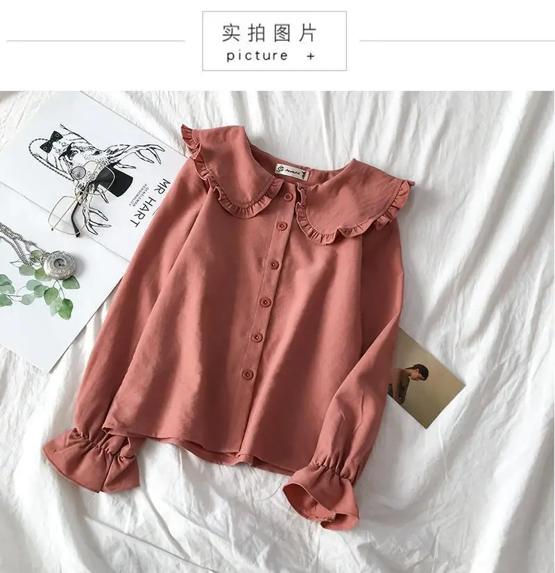 New Autumn Collar White Salt Shirt Women's Long Sleeve — feature 8
