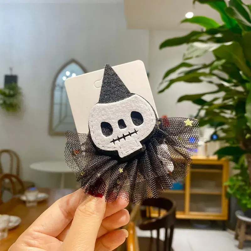 Halloween Ghost Pumpkin Hairpin Clip for Girls