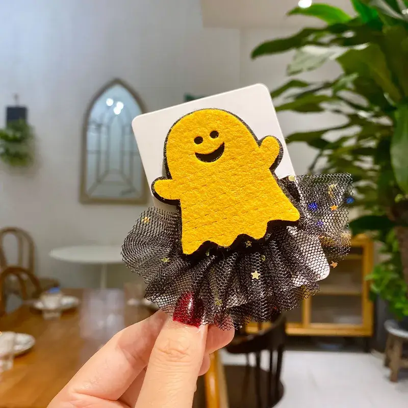 Halloween Ghost Pumpkin Hairpin Clip for Girls