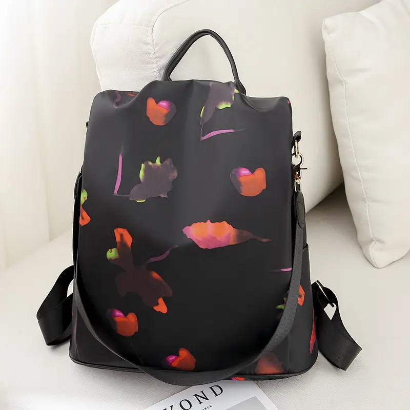 Fashion Printed Oxford Backpack Large Capacity Single Strap - Image 6