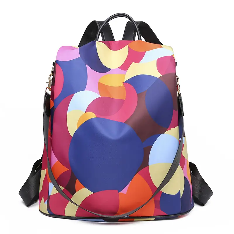 Fashion Printed Oxford Backpack Large Capacity Single Strap - Image 7