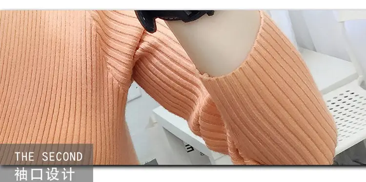 Women V-Neck Knitted Sweater White 2022 — feature 6