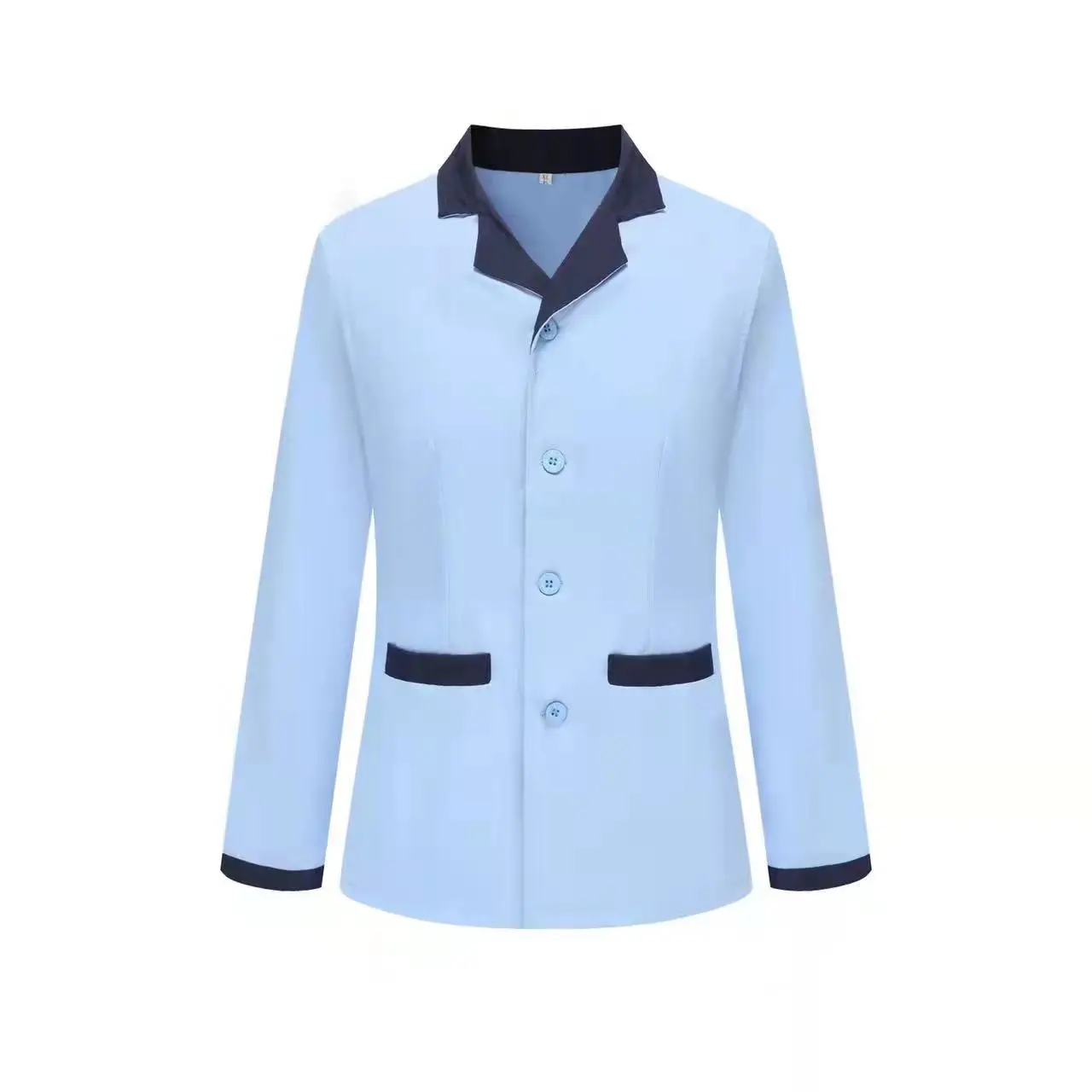 Stain-Resistant Housekeeping Uniform Cream Short Sleeve - Image 12