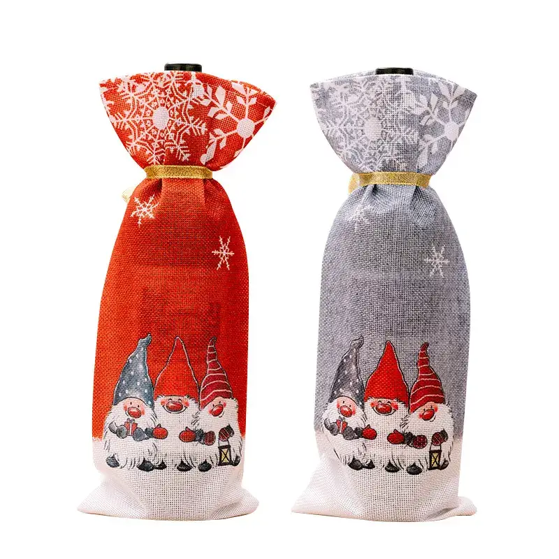 Cross-Country Christmas Snowflake Wine Bottle Decor Set