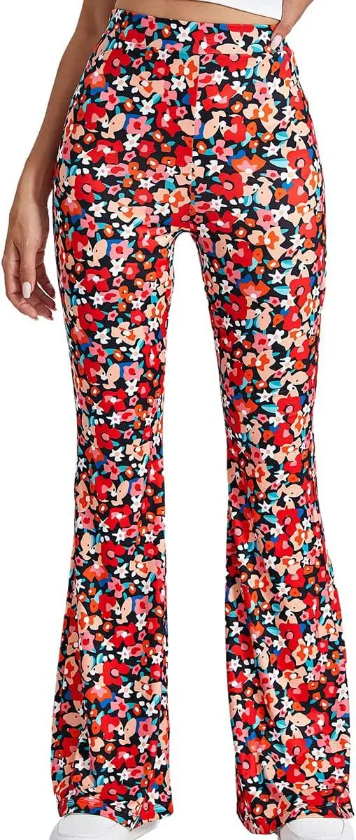 Women Floral Flared Pants Summer Hot 2022 - Image 7