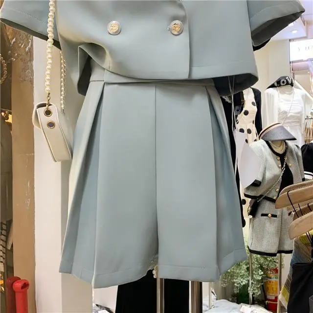 Women Business Suit 2026 Summer Thin Shorts Set - Image 5