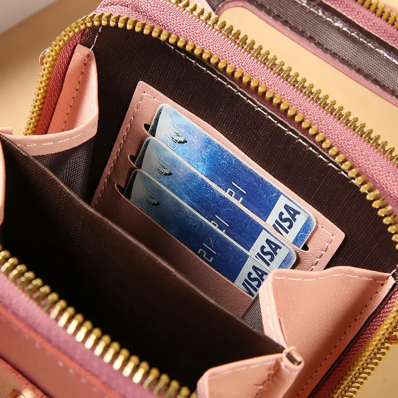 Blue Touch Screen Mobile Phone Crossbody Bag for Women - Image 10