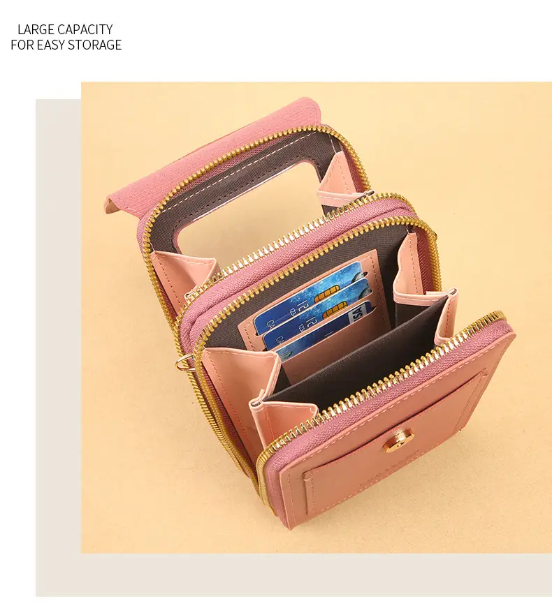 Blue Touch Screen Mobile Phone Crossbody Bag for Women — feature 11