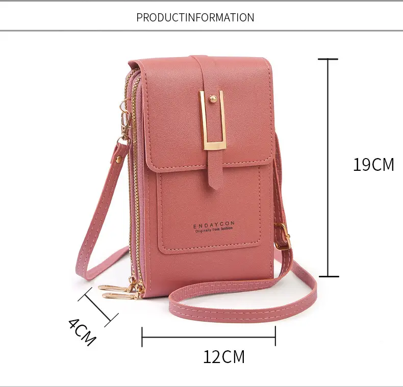 Blue Touch Screen Mobile Phone Crossbody Bag for Women — feature 12