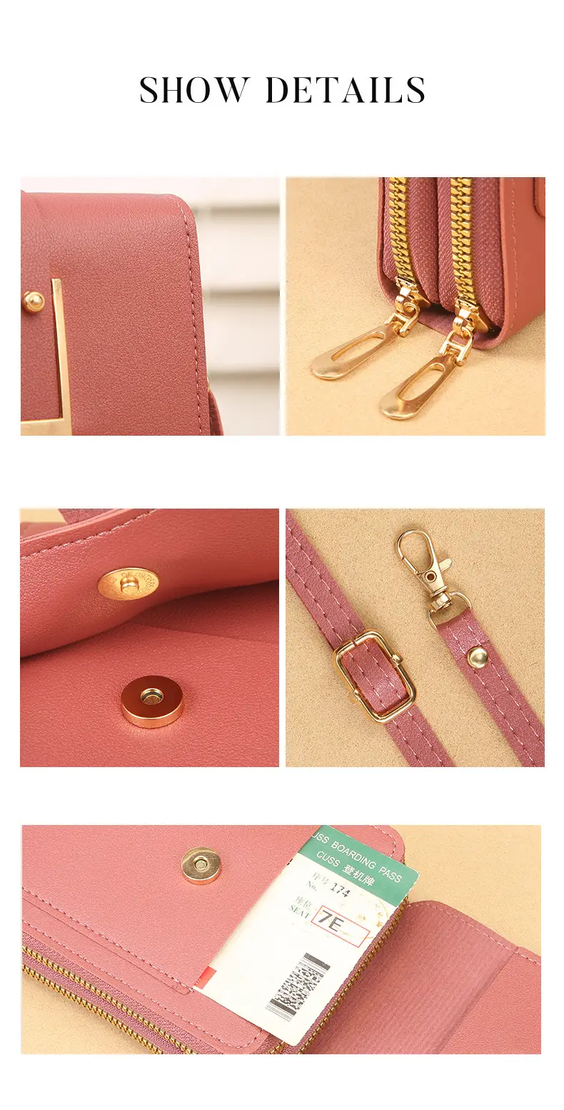 Blue Touch Screen Mobile Phone Crossbody Bag for Women — feature 14