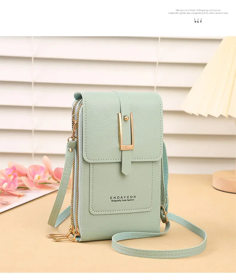 Blue Touch Screen Mobile Phone Crossbody Bag for Women — feature 19