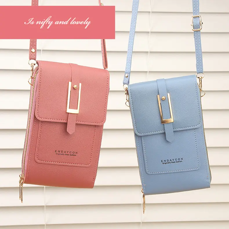Blue Touch Screen Mobile Phone Crossbody Bag for Women — feature 5