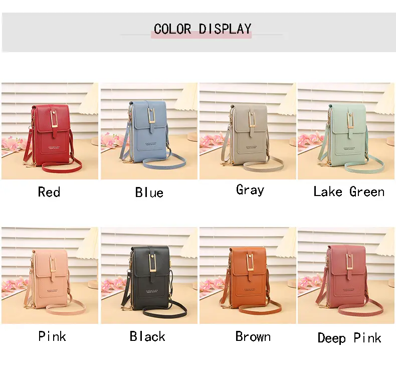 Blue Touch Screen Mobile Phone Crossbody Bag for Women — feature 6