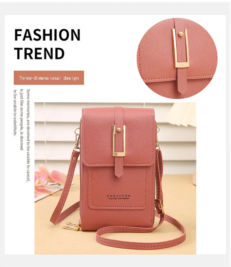Blue Touch Screen Mobile Phone Crossbody Bag for Women — feature 8