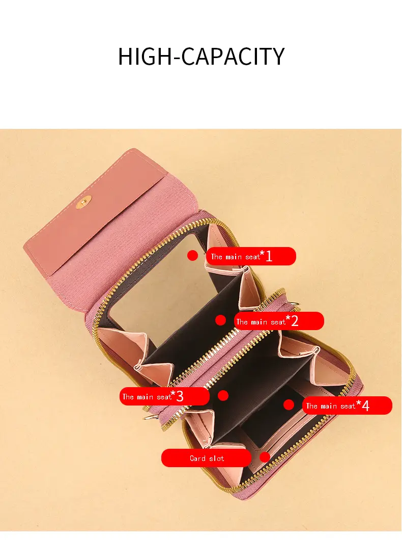 Blue Touch Screen Mobile Phone Crossbody Bag for Women — feature 9