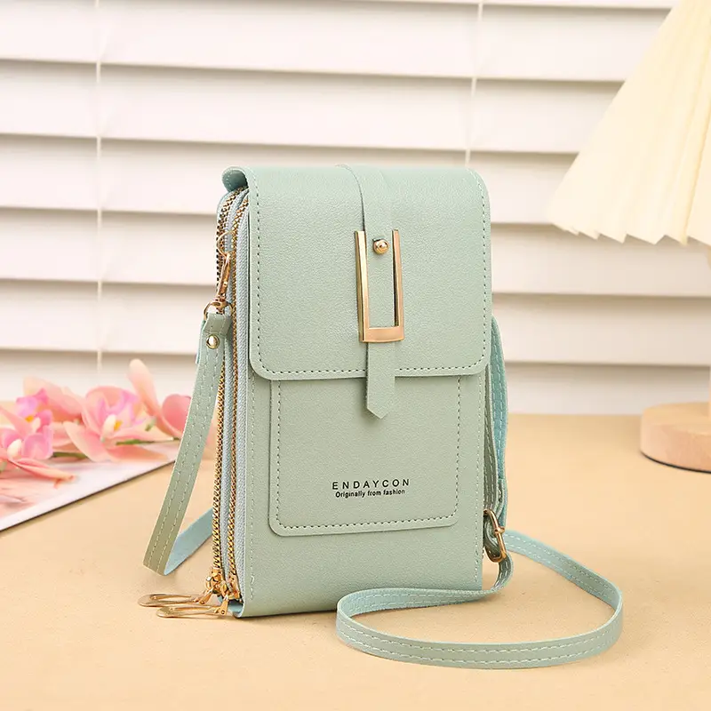 Blue Touch Screen Mobile Phone Crossbody Bag for Women - Image 3