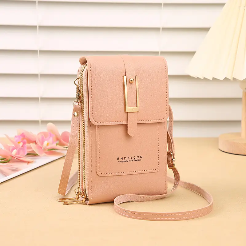 Blue Touch Screen Mobile Phone Crossbody Bag for Women - Image 4