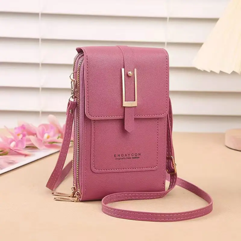Blue Touch Screen Mobile Phone Crossbody Bag for Women - Image 5