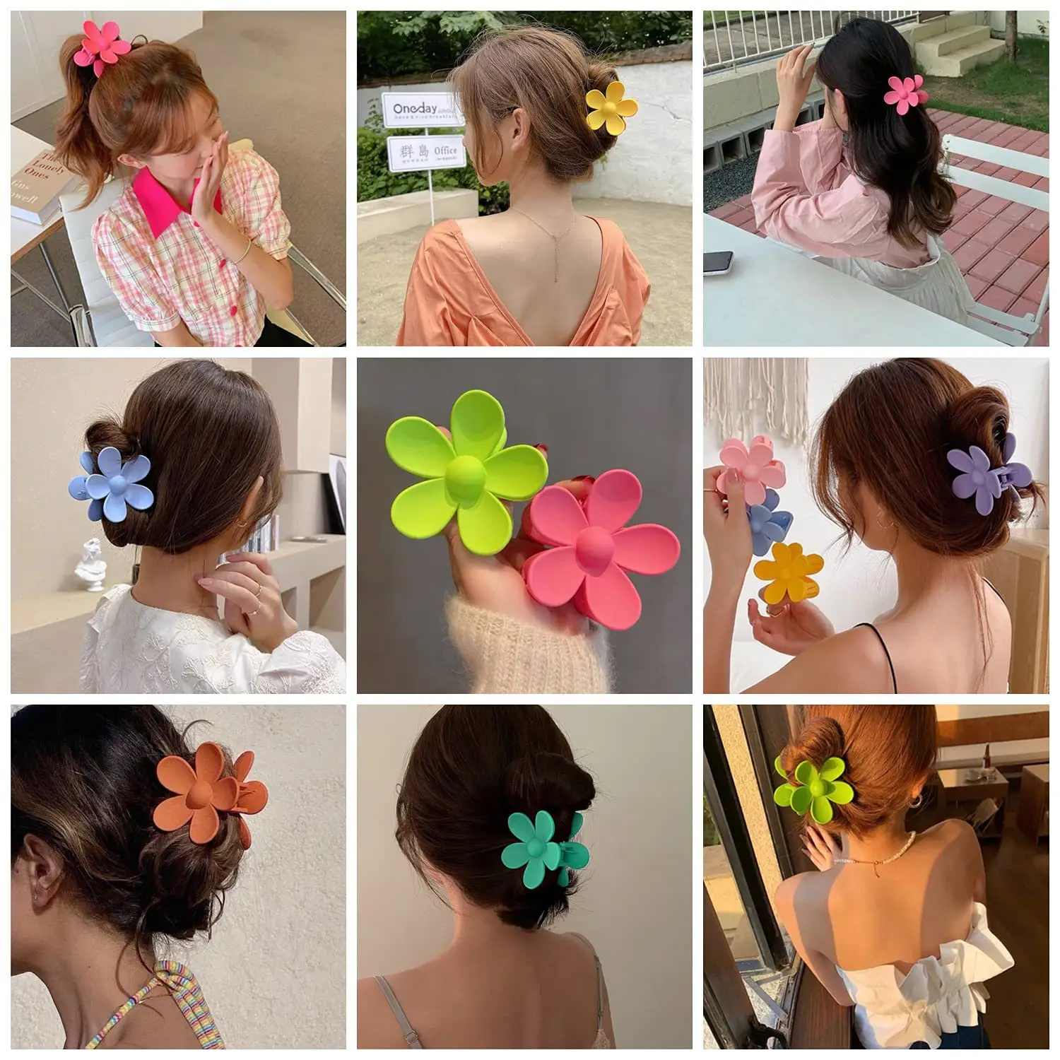 Guanyang Abs Hair Clip Flower Clip Set - Image 44