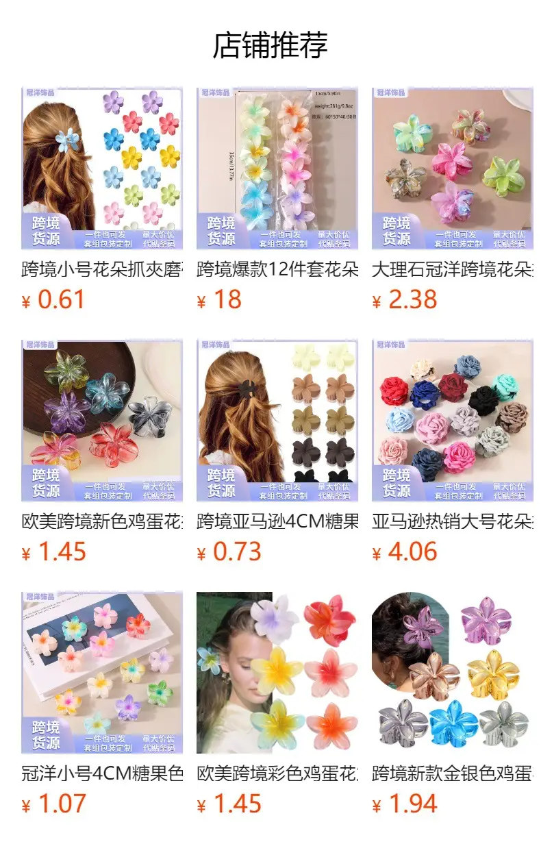 Guanyang Abs Hair Clip Flower Clip Set — feature 4