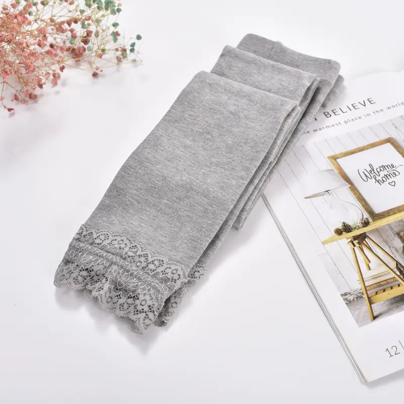 Women Grey Cotton Leggings Slimming One-Piece Spring Fall Wear — feature 10