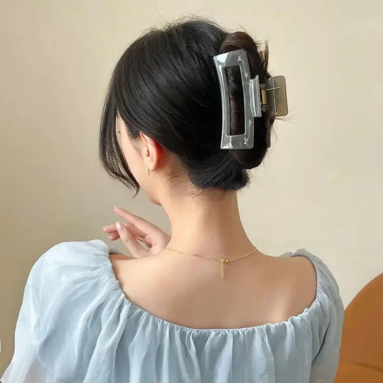 Jelly Hairpin Shark Clip for Women Large Size