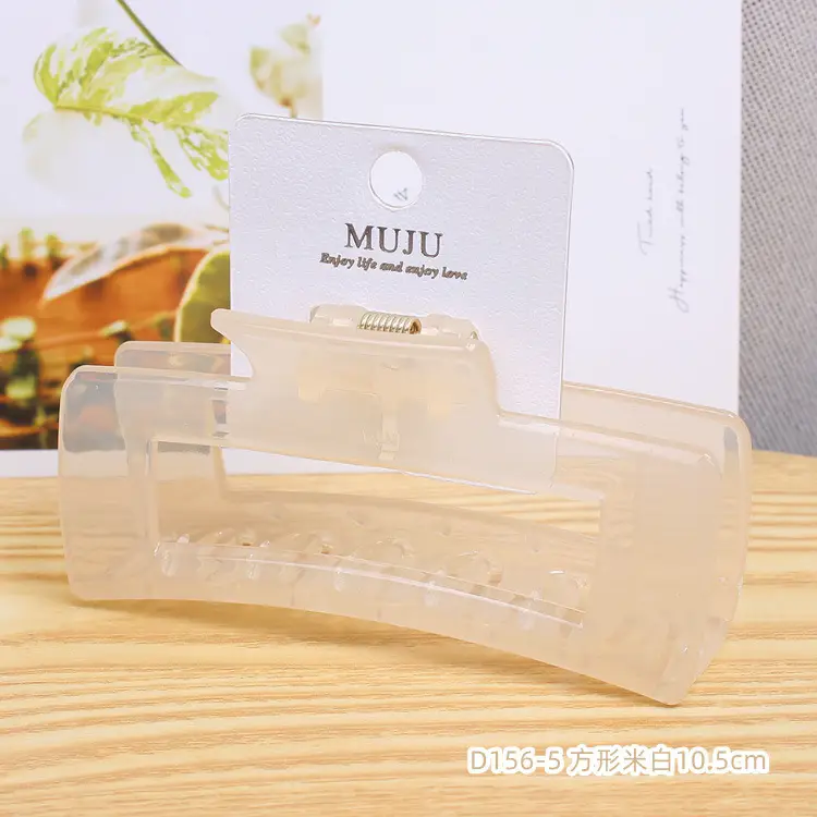 Jelly Hairpin Shark Clip for Women Large Size