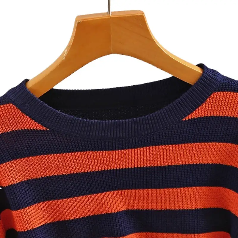 Striped Long Sleeve Sweater for Women Autumn Wear - Image 6