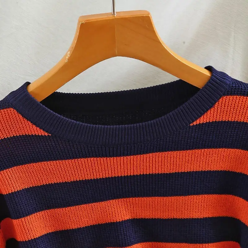 Striped Long Sleeve Sweater for Women Autumn Wear — feature 14