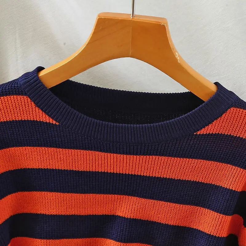 Striped Long Sleeve Sweater for Women Autumn Wear — feature 4