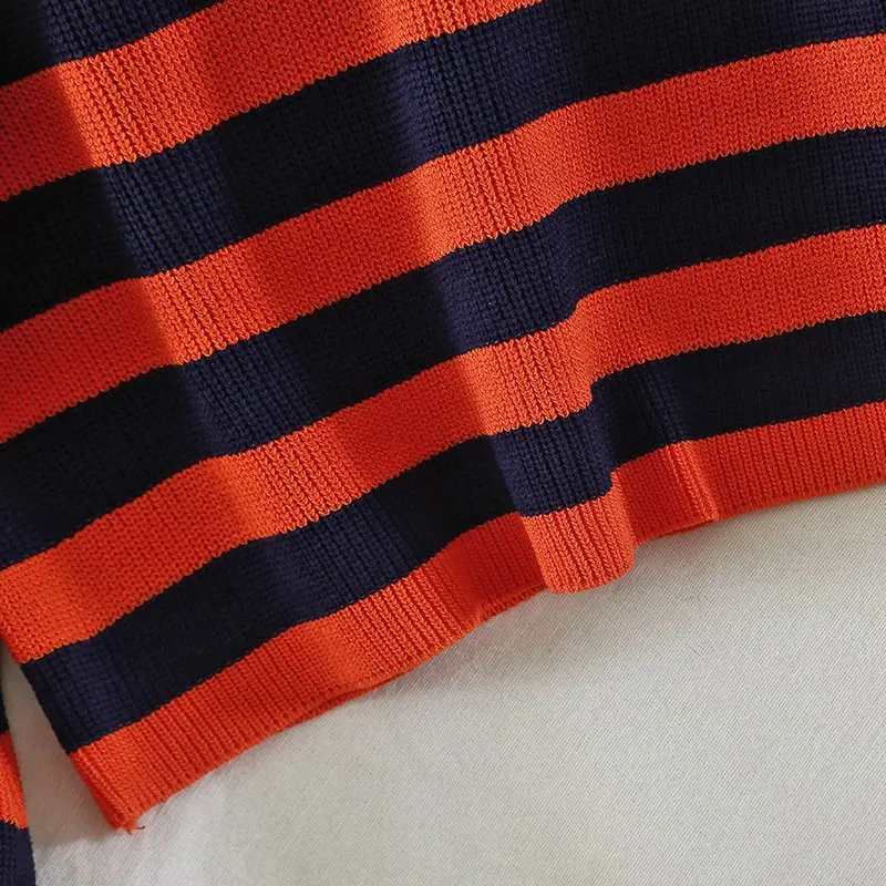 Striped Long Sleeve Sweater for Women Autumn Wear — feature 6