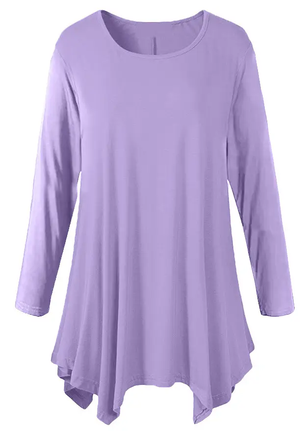 Long Sleeve T-Shirt for Women, Teal Color, Loose Fit, 2022 Winter - Image 3