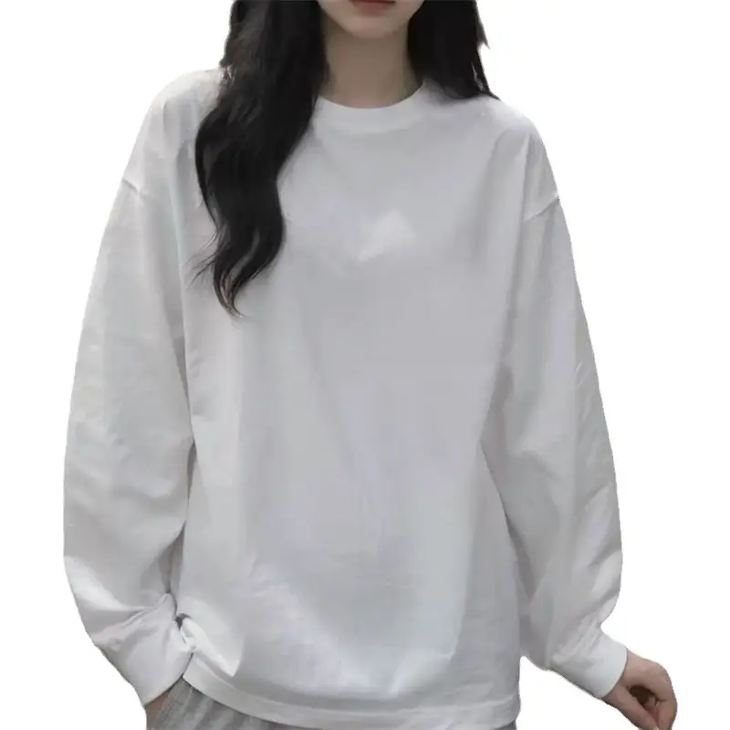 2026 Women Loose Cotton Top White Long Sleeve - Image 41