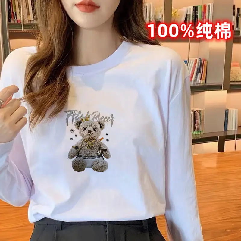 2026 Women Loose Cotton Top White Long Sleeve - Image 17