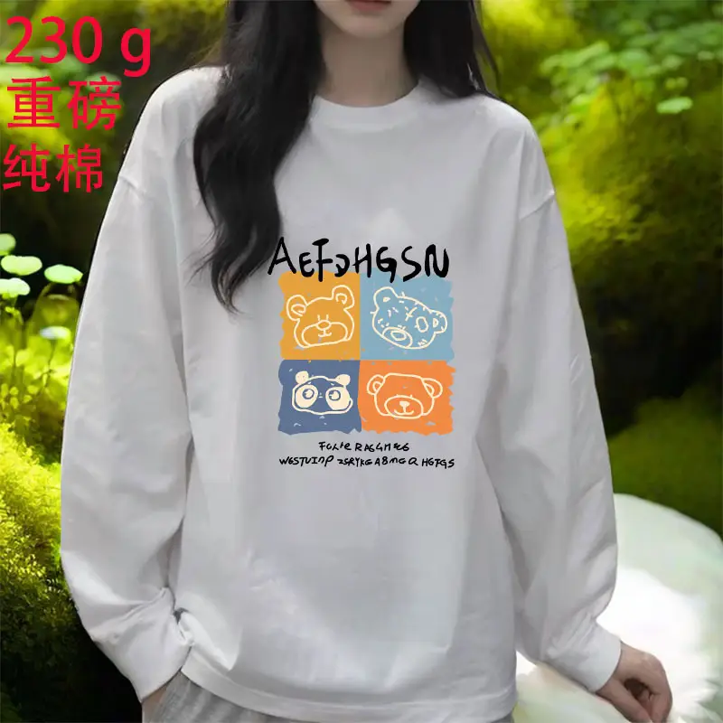 2026 Women Loose Cotton Top White Long Sleeve - Image 22