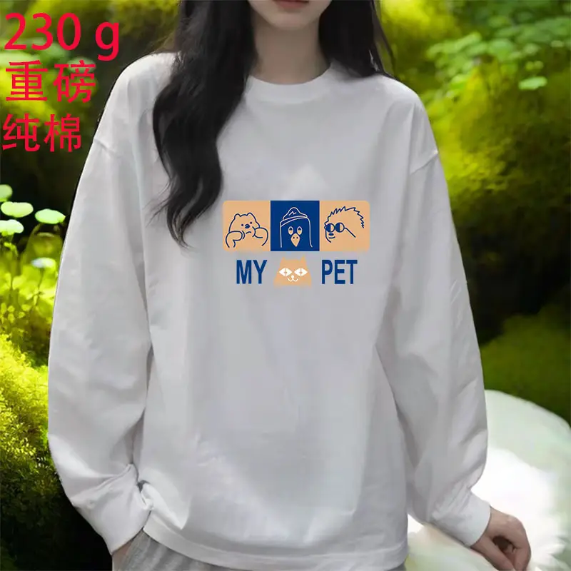 2026 Women Loose Cotton Top White Long Sleeve - Image 24