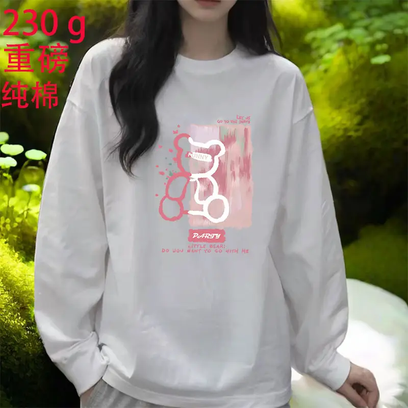 2026 Women Loose Cotton Top White Long Sleeve - Image 29